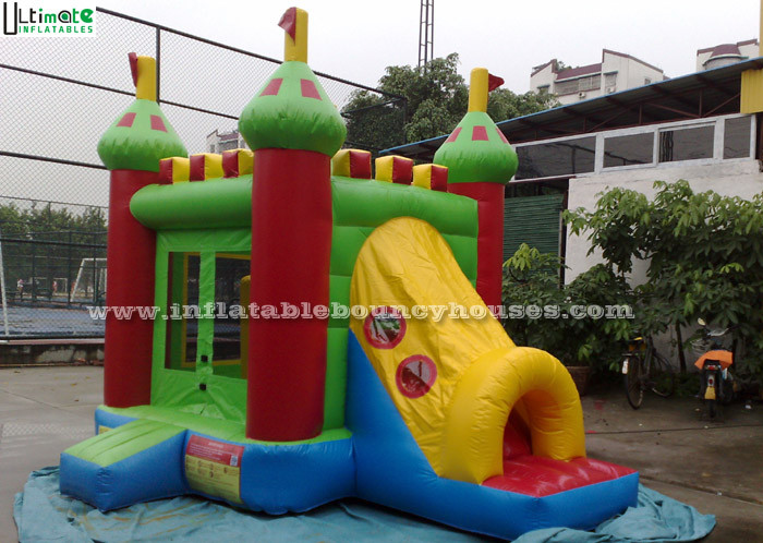 Quality 3 In 1 Outdoor Kids Bounce House Commercial Grade Tunnel Slide for sale