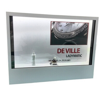 Quality Indoor Transparent LCD Display Box / Interactive Digital Signage CE ROHS Standard for sale