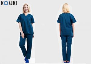 Quality V Neck Surgical Gown  Medical Scrubs Uniforms For Men And Women for sale