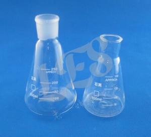Quality high quality customized quartz Erlenmeyer glass flask  ,quartz conical lab glass flask grinding mouth for sale