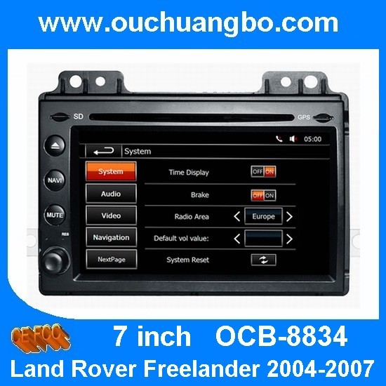 Quality Ouchuangbo audio DVD gps navi Land Rover Freelander 2004-2007 support AUX USB for sale