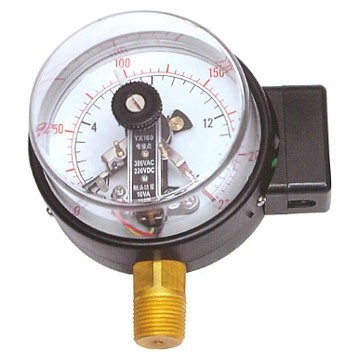 Quality Magnetic 2.5in 16 Bar Electric Contact Pressure Gauges 1/2" BSP for sale