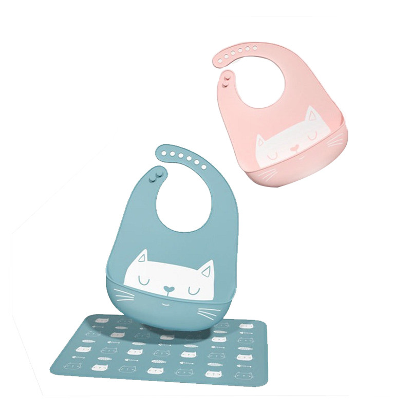 Quality Adults Silicone Bib With Food Catcher / Portable Skip Hop Silicone Bib for sale