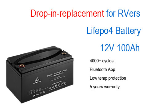 Quality 100ah 120ah Rv Camper 12v Lifepo4 Battery Overload Protection for sale