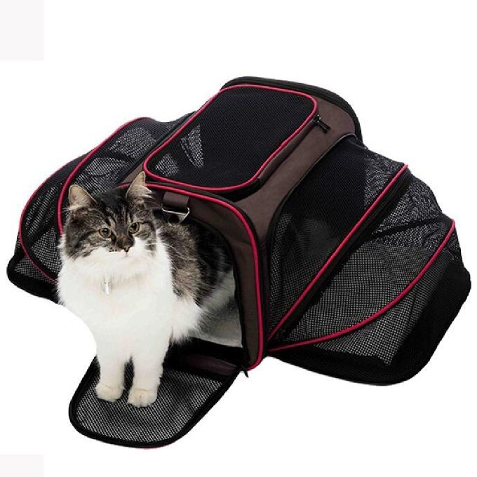 Quality Expandable Soft Sided Washable Pet Carrier Bag For Small Dogs Cats for sale