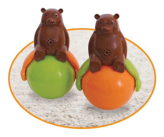 Quality Speakers Tumbler Toy Sound And Light Ball Bear with LED Light Sound and light for sale