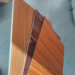 Quality 8mm Thickness Wooden Aluminum Composite Panel For Curtain Wall for sale