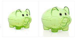 Quality Safe Simulation Transparent Piggy Bank Environmentally Friendly for sale