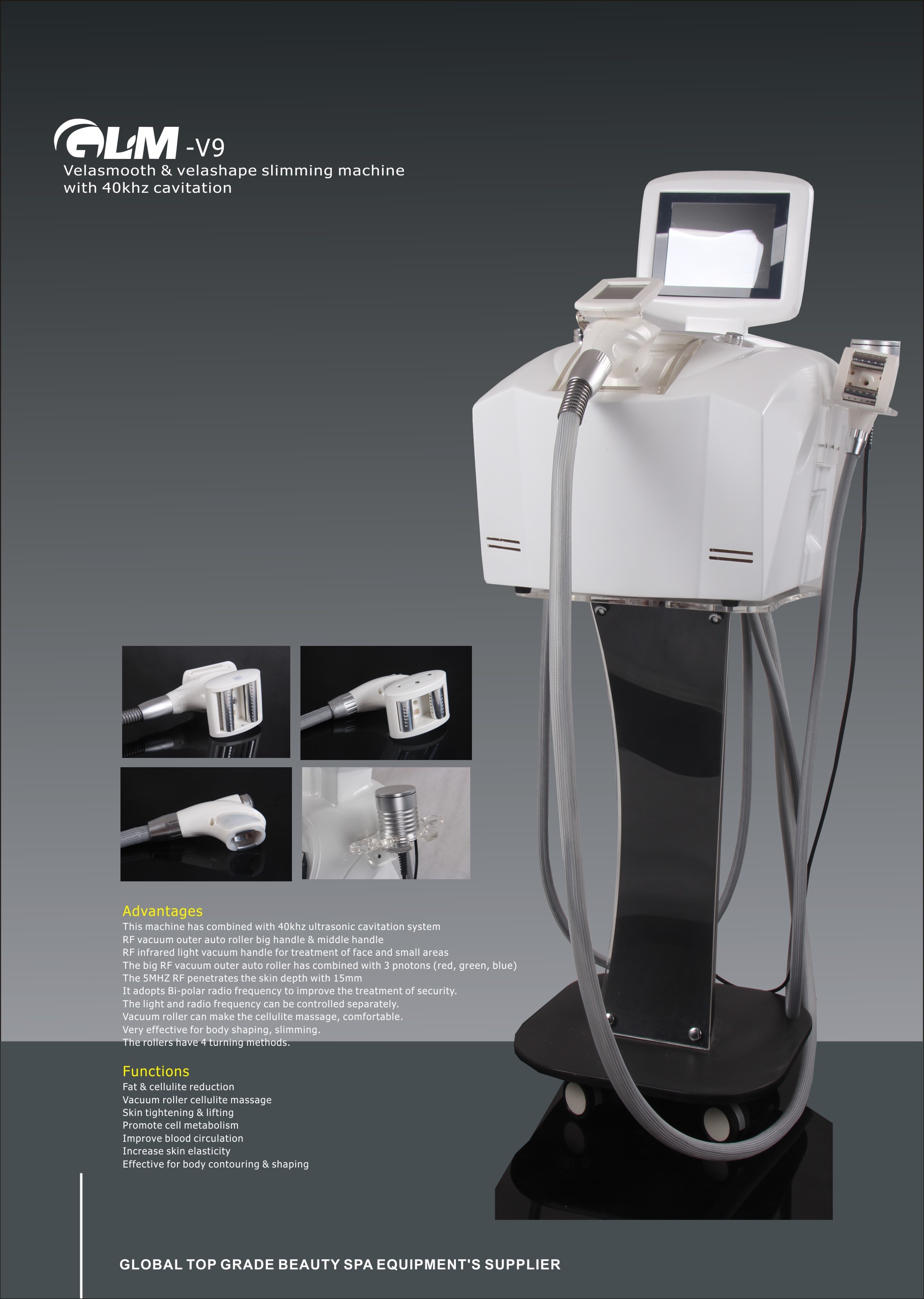 Quality Non-invasive Ultrasound Cavitation Slimming Machine , Vacuum Weight Loss Machine for sale