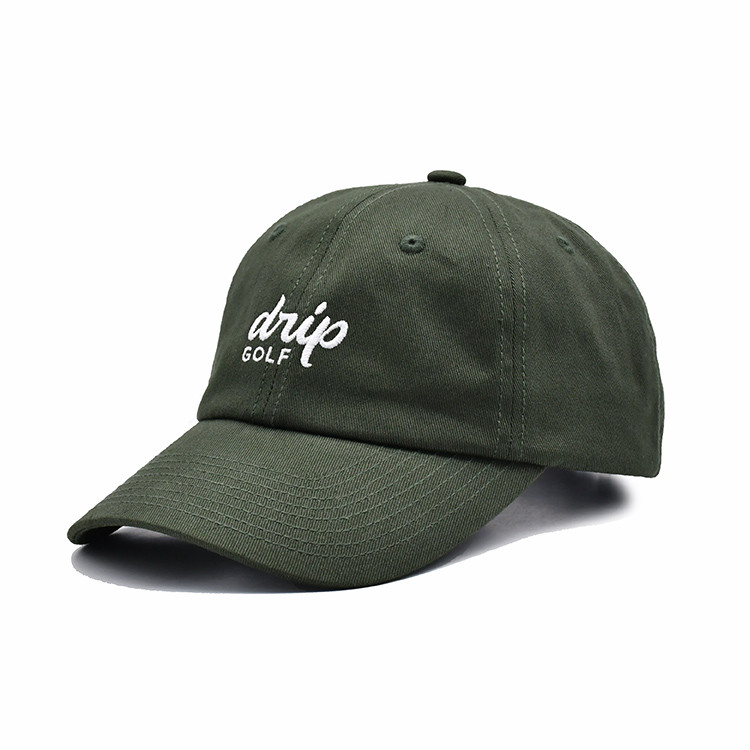 Quality Outdoor Sporting Low Profile Cotton Dad Hat 58cm With Custom Embroidery Logo for sale