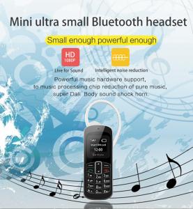 Quality Wholesales 2017 The Best New Ear   Mini Bluetooth Headset Card Small Spy Mobile cell phone   Made In China Factory for sale
