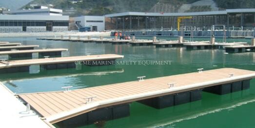 Quality Plastic  Float Jetski Pontoon Floating Dock Pontoon With Accessories Aluminum Frames Cleats Bollards for sale