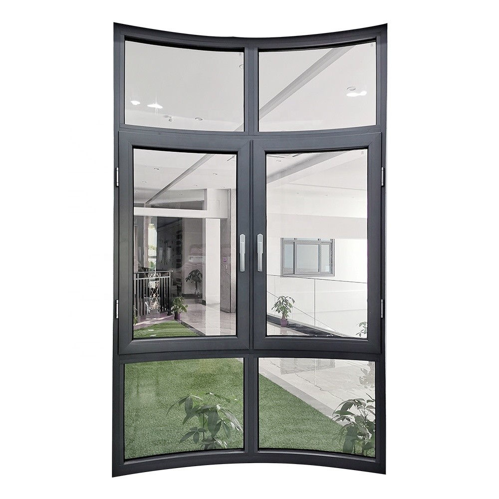 Quality Arched 1800mm 1.9mm Sound Proof Casement Windows for sale