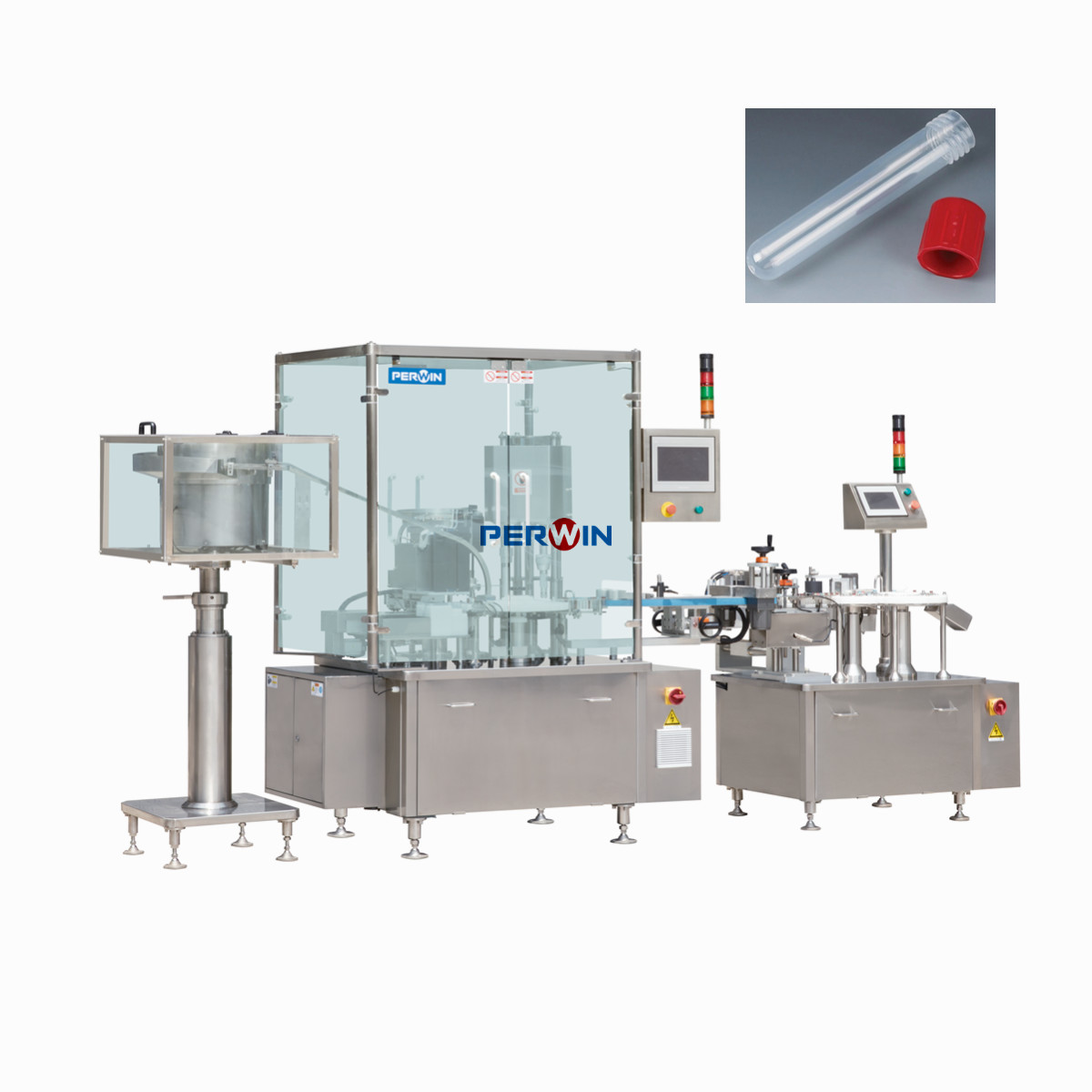 Quality Digital Control Test Tube 2 Head 3ml Aseptic Filling Machine for sale