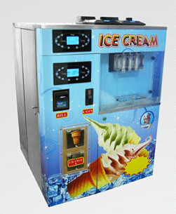 Quality School / Cinema / Airport Vending Machines Ice Cream Making 70 - 80 L / H Capacity for sale