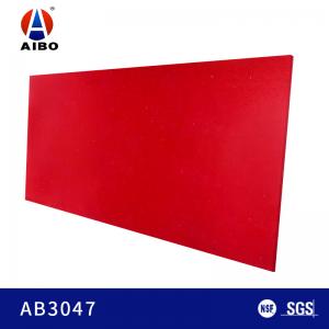 Quality Sparkle Red Color Artificial Quartz Stone Countertop Commerical Application 3000*1400mm for sale
