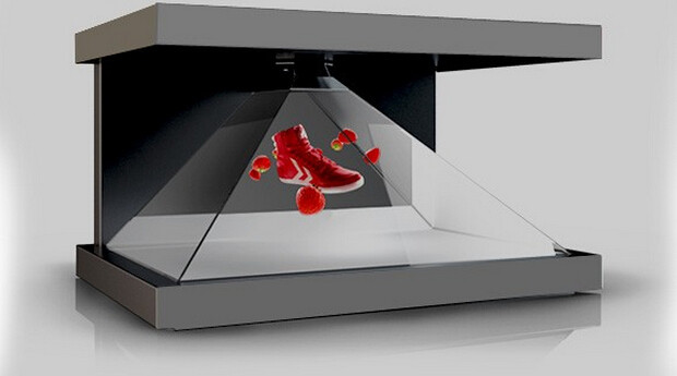 Quality Furniture Straight 3D Hologram Advertising Display Box 270 Degree For Shoes for sale