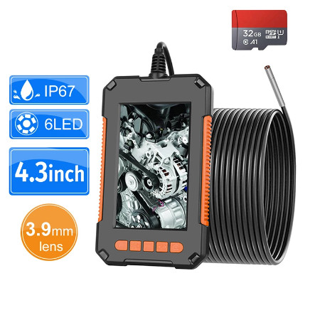 Quality Cxfhgy 3.9mm Industrial Endoscope Camera 1080P HD 4.3” IPS Screen Pipe Drain Sewer Duct Inspection Camera IP67 Snake Cam for sale