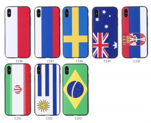 Quality 2018 World Cup TPU PC Soft Custom Printed Country Flag Phone Case For iPhone 8 Plus for sale