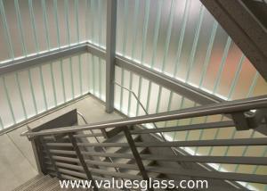 Low Iron Tempered U Shaped Glass 262(W)X60(H)X7(T) Mm Dimension Building Material