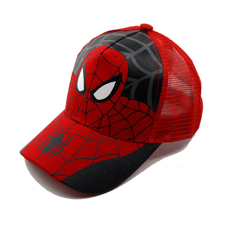 Quality Durable Kids Spider-man Baseball Cap Cool Design Toddler Boy Baseball Caps for sale