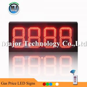 Quality 8 inch Red  88.88 Outdoor Waterproof Remote Control LED Gas Price Sign for sale