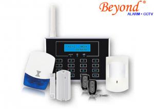 Quality Dual Network GSM &PSTN LCD Screen Display Touch Keypad Wireless 868mhz Home Alarm Systems for sale