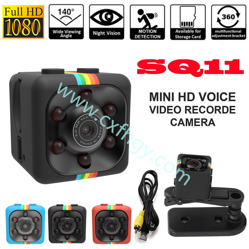 Cxfhgy SQ11 Full HD 1080P Mini Car Hidden DV DVR Camera Spy Dash Cam IR Night Vision