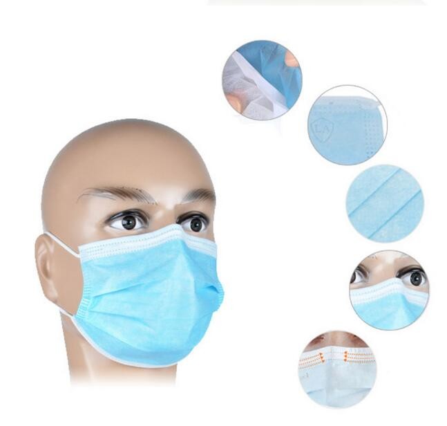 Quality 2020 The Best Quality Novel Coronavirus Pneumonia Infection   Non-Woven 3ply Protective Mouth Surgical Face Mask for sale