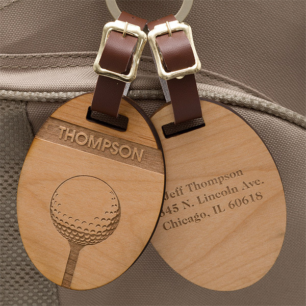 Quality Custom Wood engraved clothes luggage hang tag for sale
