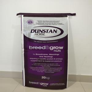 Quality Animal Feed Pp Woven Laminated Bag 25 - 50kgs Loading Weight Customized Logo for sale