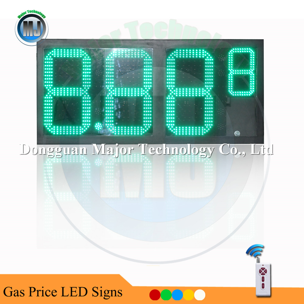 Quality 24"  Wireless RF Control Waterproof 8.889/10 Gas Station Electronic Price Signs for sale