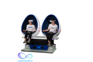 Quality Infinity Cockpit Simulator 9D Egg VR Cinema 2 Seats For Game Center for sale