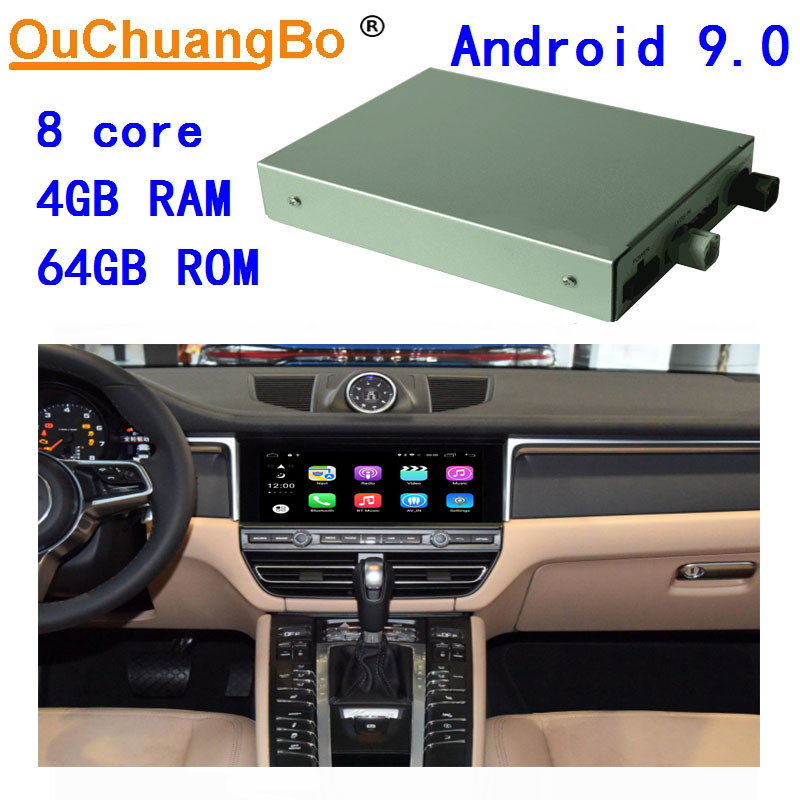 Quality Ouchuangbo android car audio video interface upgrade original car screen for Porsche Macan 2018 -2020 android 9.0 OS for sale