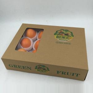 Quality Custom made fruit boxes craft paper Openwork Colorful box package for sale