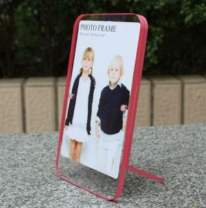 Quality clear acrylic pink side paperweight photo frame for sale