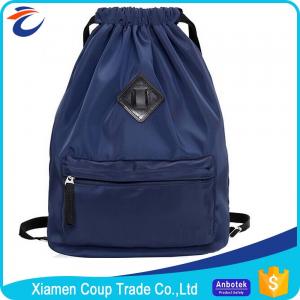 Quality Customized Logo Coloured Drawstring Bags Nylon Material 42x15x45 Cm Size for sale