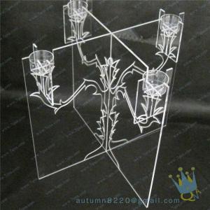 Quality CH (21) wholesale Acrylic candle holder for sale