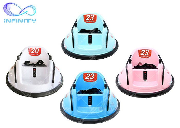 Quality Wholesale Colorful Plastic Battery Operated Electric Toddler Remote Control Bumper Kids Round Spining Bumper Car Ride for sale