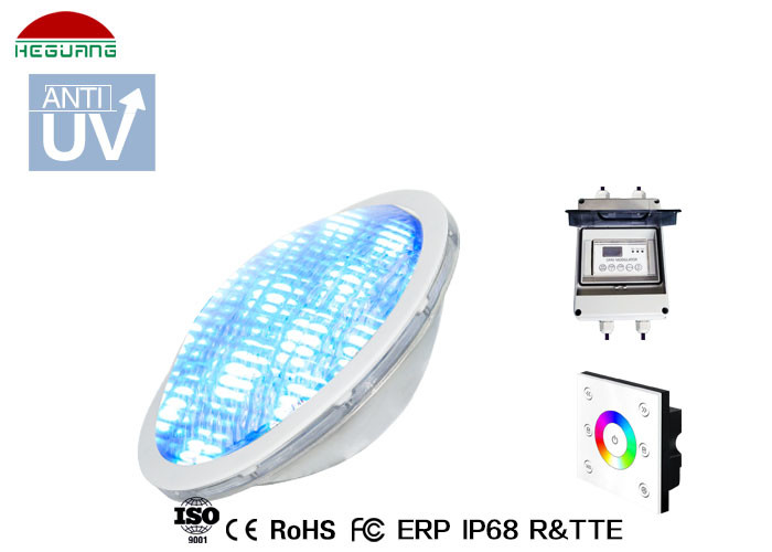 Quality 316 Stainless Steel PAR 56 LED Pool Light AC 12V 24W 2 Wires RGB DMX Control for sale