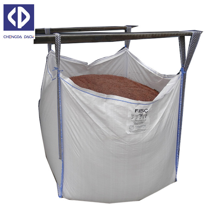 Quality Polypropylene FIBC Bulk Bags Flexible Bulk Container For Sand Stone Silica for sale