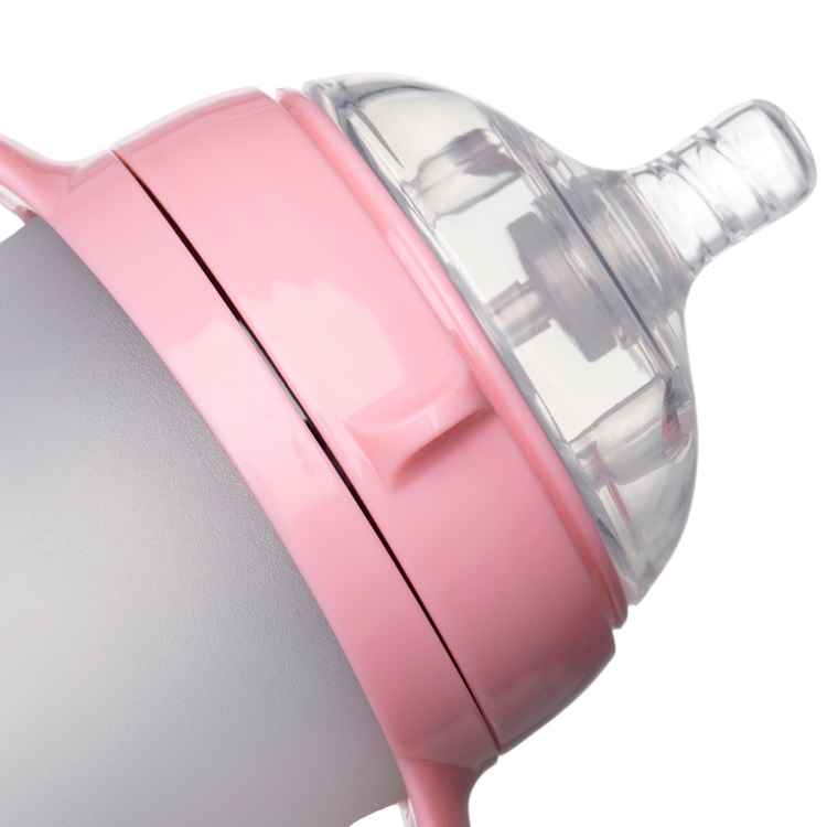 Anti - Colic Silicone Baby Milk Bottle Custom Capacity For Children