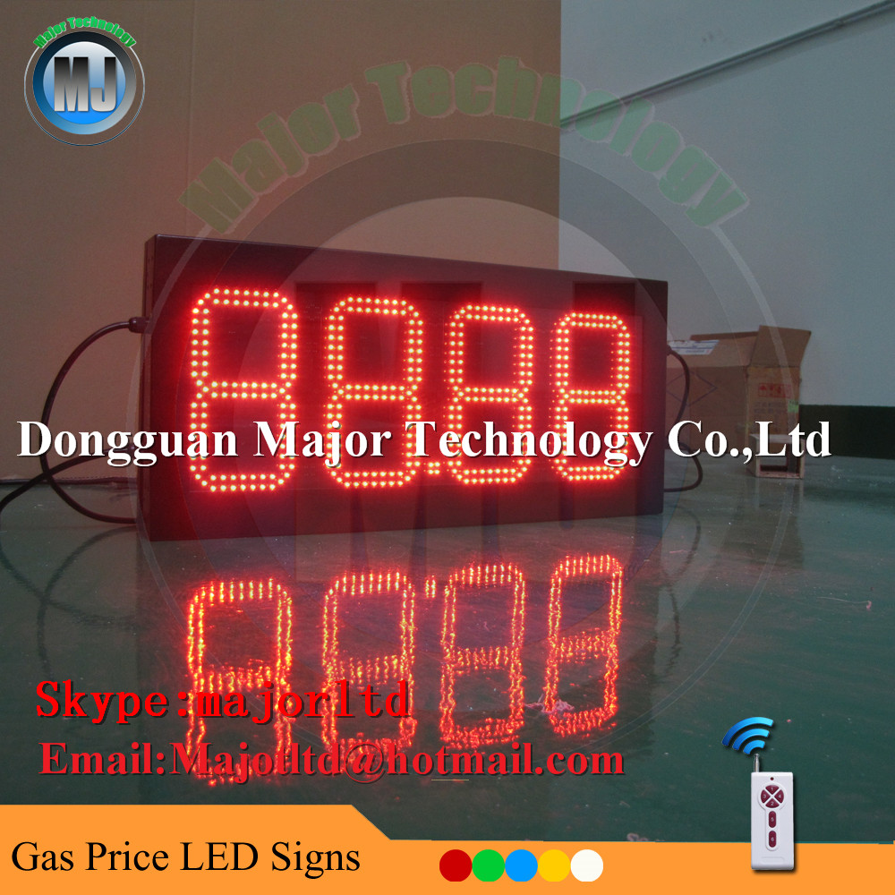 Quality (Format 88.88) 8 inch led gas price station digital screen for sale