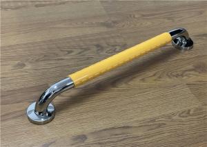 Quality Stain Steel Yellow Plastic 800mm 150kg Disabled Wall Handles Disabled Grab Rail for sale