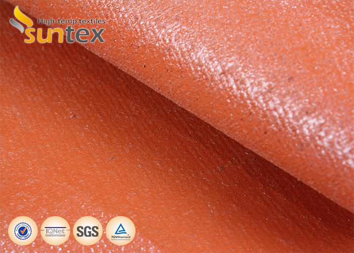Quality 1.7mm Heavy Fire Protection Silicone Coated Fiberglass Fabric Material Heat Insulation Covers for sale