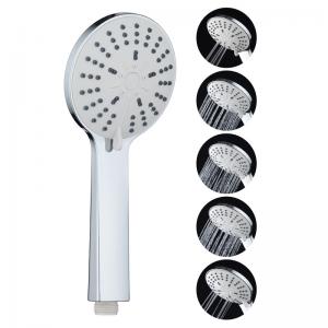 Quality 0.4MPA Bathroom Rain Shower Head Round , 5 Function 2CM Bathroom Shower Spray for sale