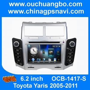 Quality Ouchuangbo autoradio DVD stereo  Toyota Yaris 2005-2011 sliver iPod BT aux  SD Russia map for sale