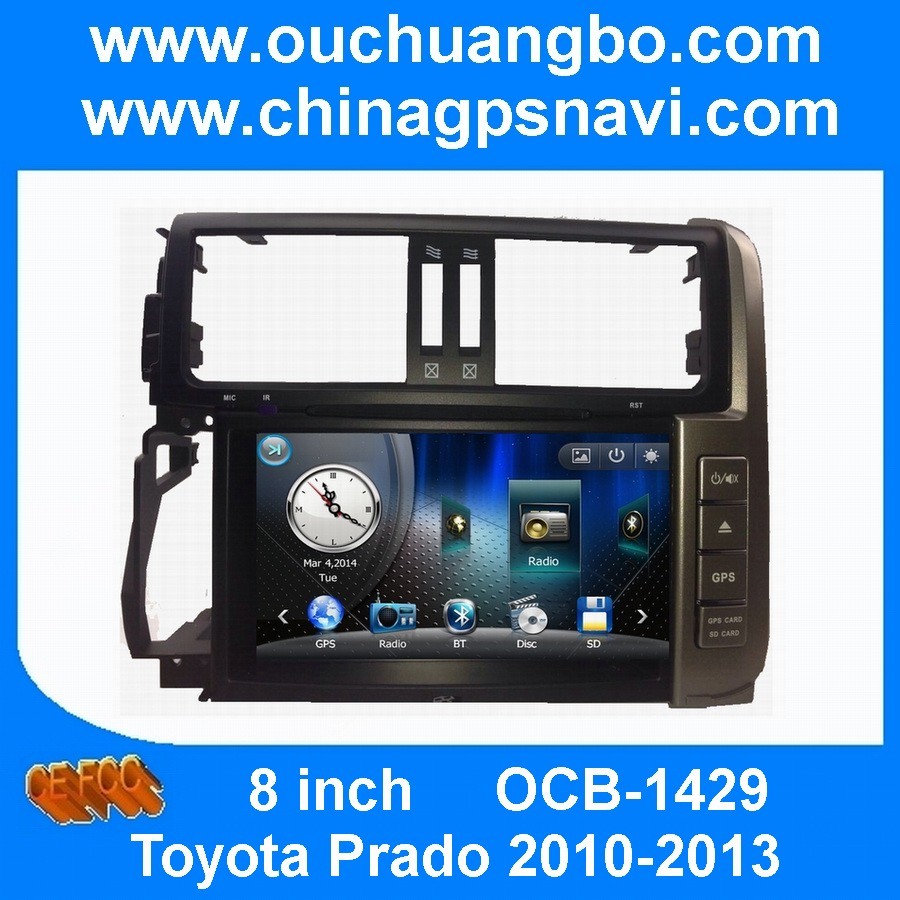 Quality Ouchuangbo car multimedia gps radio stereo Toyota Prado 2010-2013 support iPod USB BT SD for sale