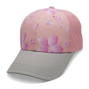 Quality Personalized Ladies Baseball Cap , Sublimation Flower Baseball Hat Breathable for sale
