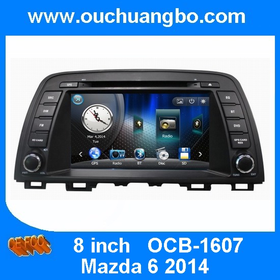 Quality Ouchuangbo multimedia kit stereo navi kit for 2014 Mazda 6 support MP3 CD BT Malawi map for sale